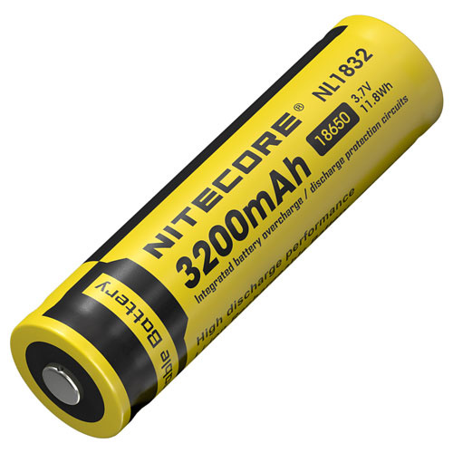 Pile Rechargeable 18650 NiteCore NL1832 3,7V 3200mAh - Bestpiles